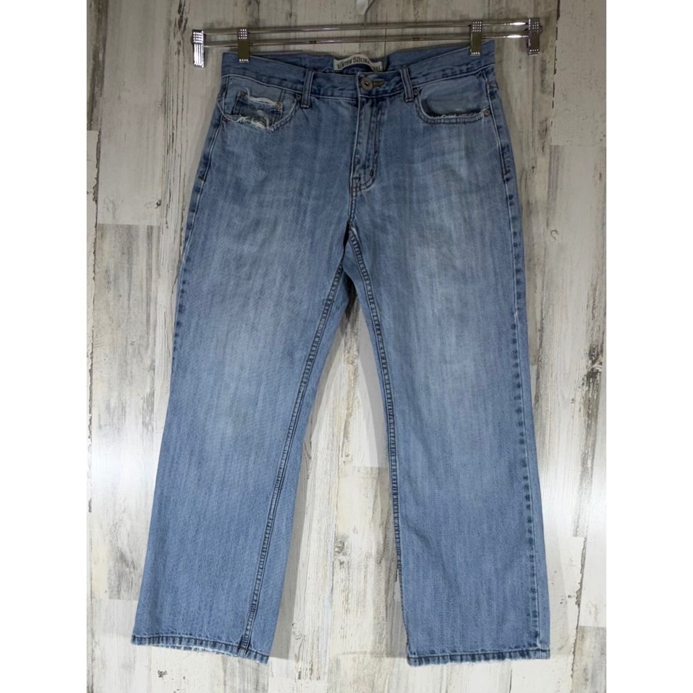 Aeropostale Benton Original Bootcut Jeans 32x30 (34x29) Light Wash Distressed